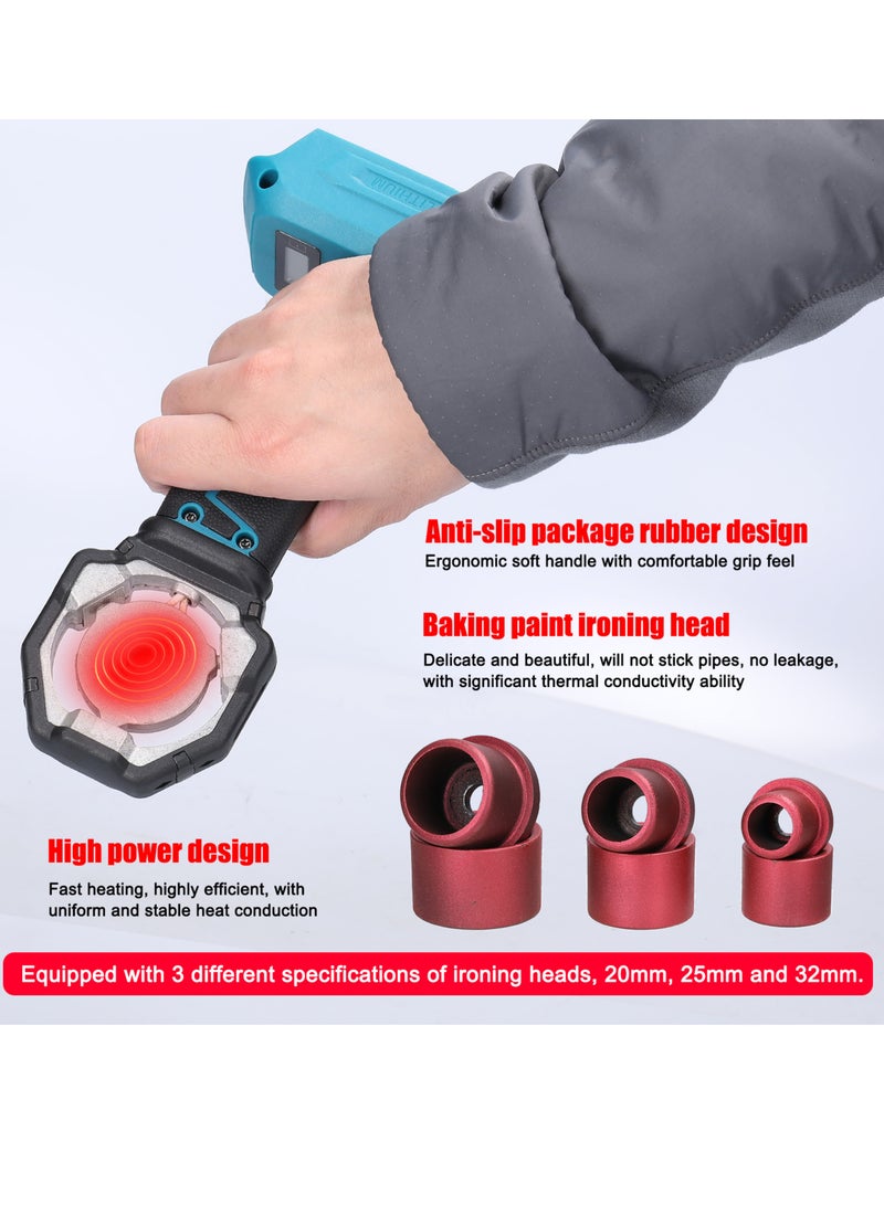 AL RAID Lithium Power Electric Water Pipes Melting Device Household PPR Welding Machine with 20mm 25mm 30mm Replacement Heads - Image 3