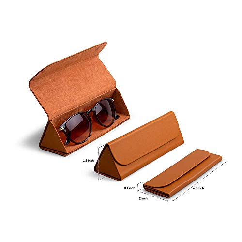 DailyObjects Leather Foldaway Slim Eyewear/Sunglass Case - A Classic and Protective Companion for Your Sunglasses - Image 3