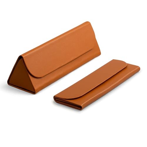 DailyObjects Leather Foldaway Slim Eyewear/Sunglass Case - A Classic and Protective Companion for Your Sunglasses - Image 1