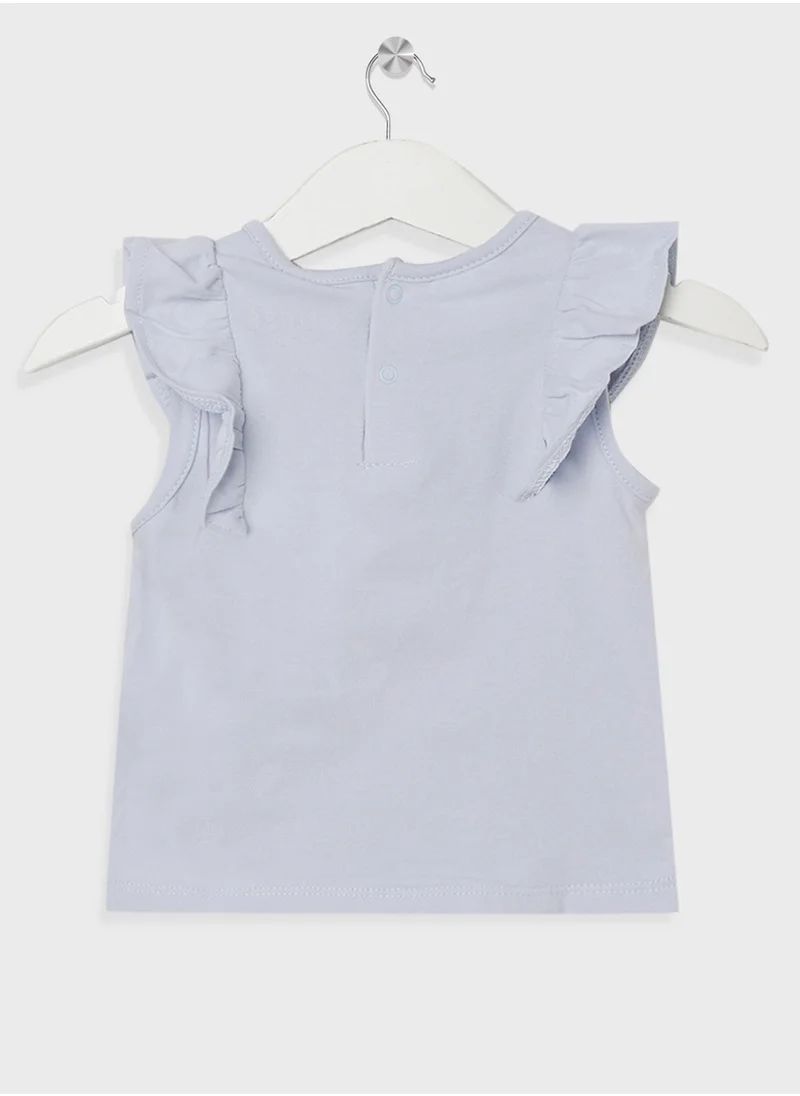 GUESS Infant Logo T-Shirt & Denim Skirt Set