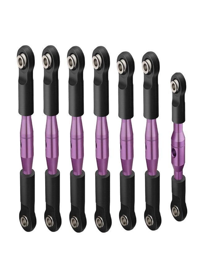 NMNRC Alum Blod Turnbuckles Toe Camber Links Kit Compatible with 1/10 Slash 2WD/Stampede 2WD/Rustler 2WD/Bandit 2WD Series Upgrades Part Purple - Image 1