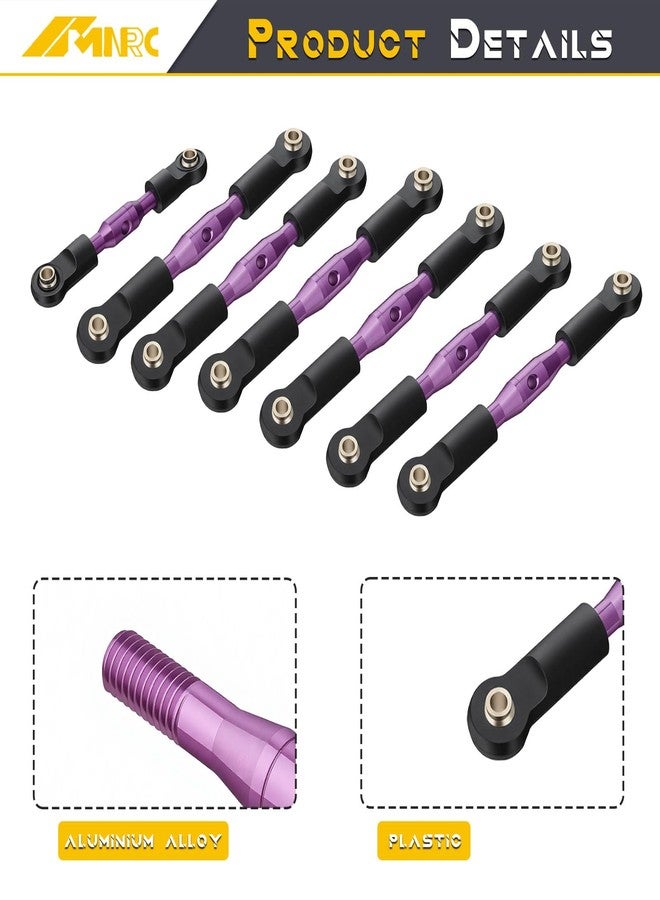 NMNRC Alum Blod Turnbuckles Toe Camber Links Kit Compatible with 1/10 Slash 2WD/Stampede 2WD/Rustler 2WD/Bandit 2WD Series Upgrades Part Purple - Image 5