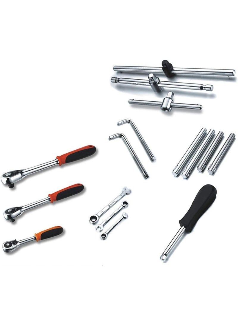ET-LIFE Mechanic Socket Tool Kit Set - 172 PCS Car Repair Tool Auto Repairing, Comprehensive Hand Tool Set with Storage Case - Image 5