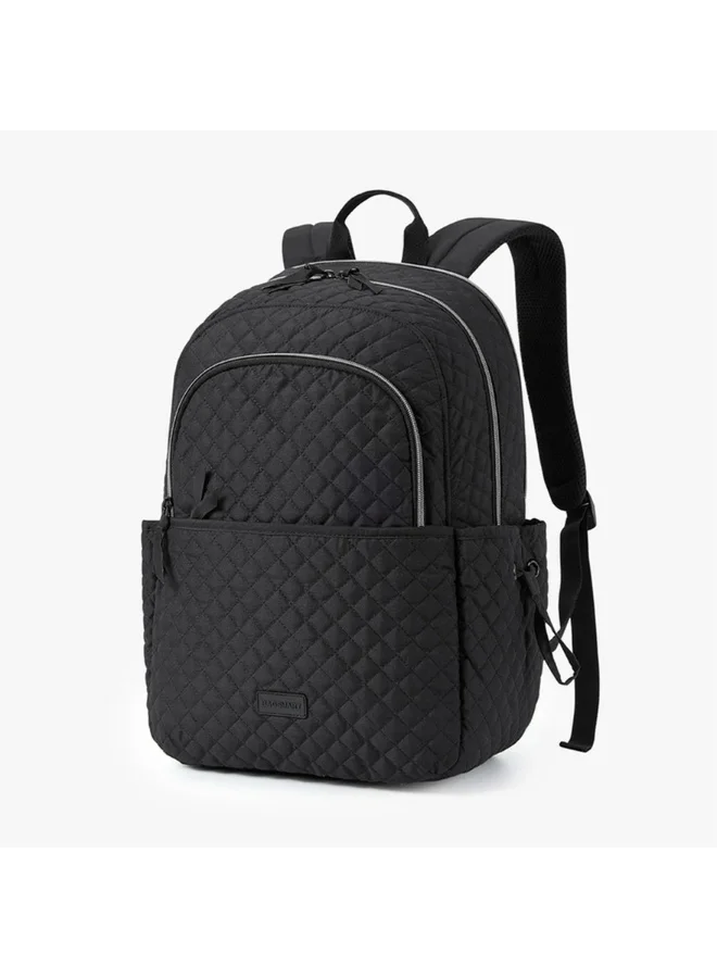 BAGSMART BAGSMART Black The Wanderland Bonchemin 15.6 Inch Campus Backpack