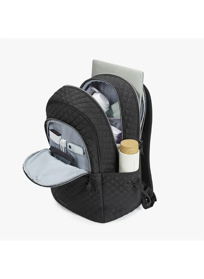 BAGSMART BAGSMART Black The Wanderland Bonchemin 15.6 Inch Campus Backpack