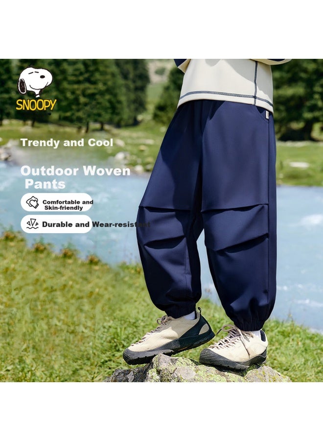 Snoopy Boys' Sweatpants Casual Outdoor Long Pants For Kids Teenagers Dark Blue - Image 1