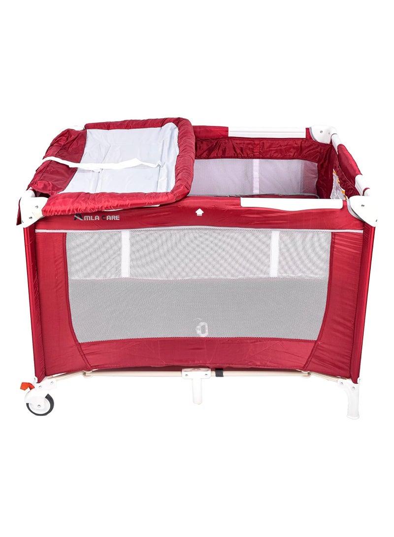 A baby bed a double playpen and a diaper changing table - Image 3