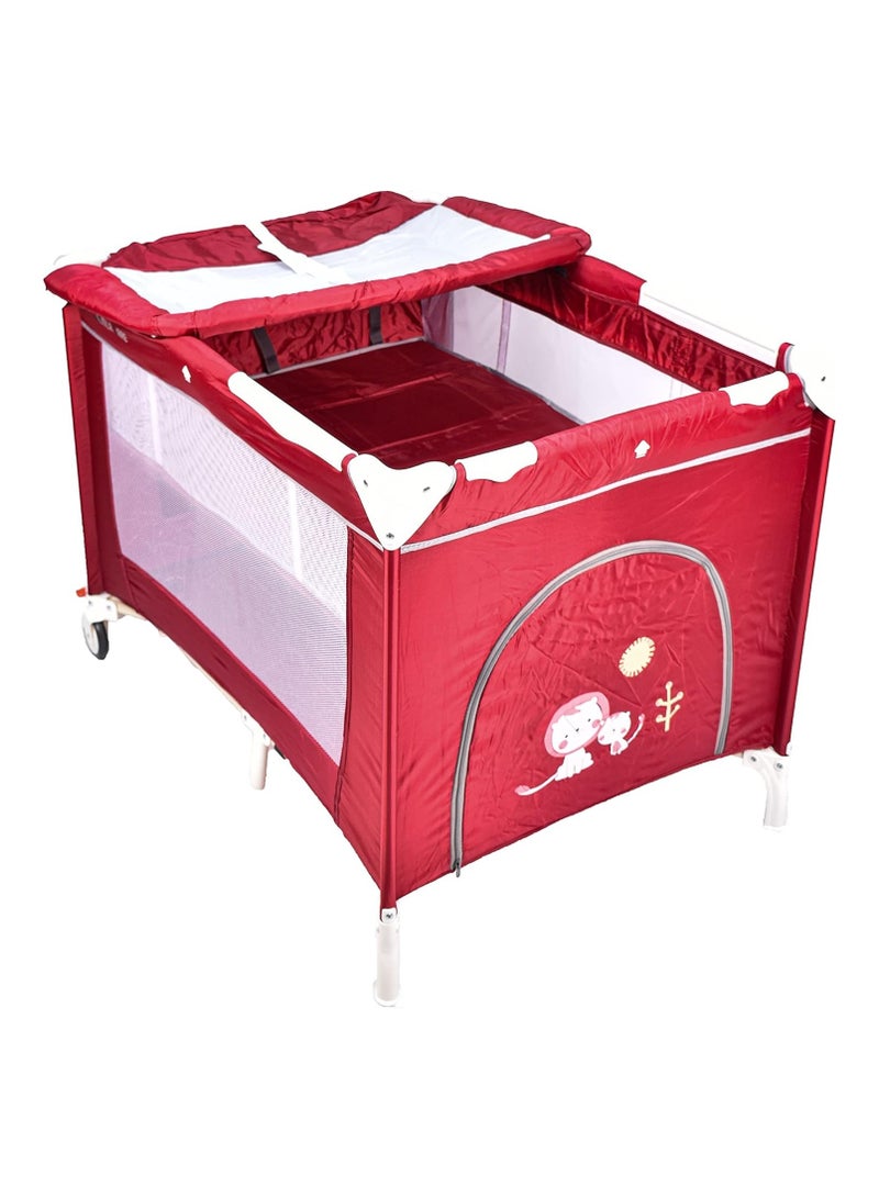 A baby bed a double playpen and a diaper changing table - Image 1
