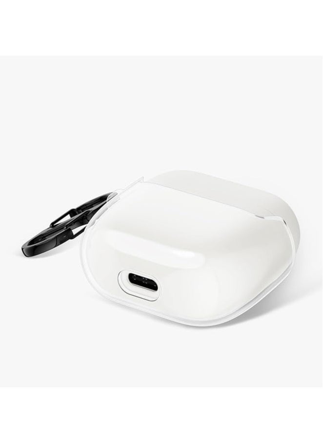 Generic - حافظة متوافقة مع Huawei FreeBuds SE 2 - حافظة سماعات أذن مكونة من جزأين مصنوعة من مادة TPU الكريستالية مع حلقة مفاتيح - شفافة - Image 1