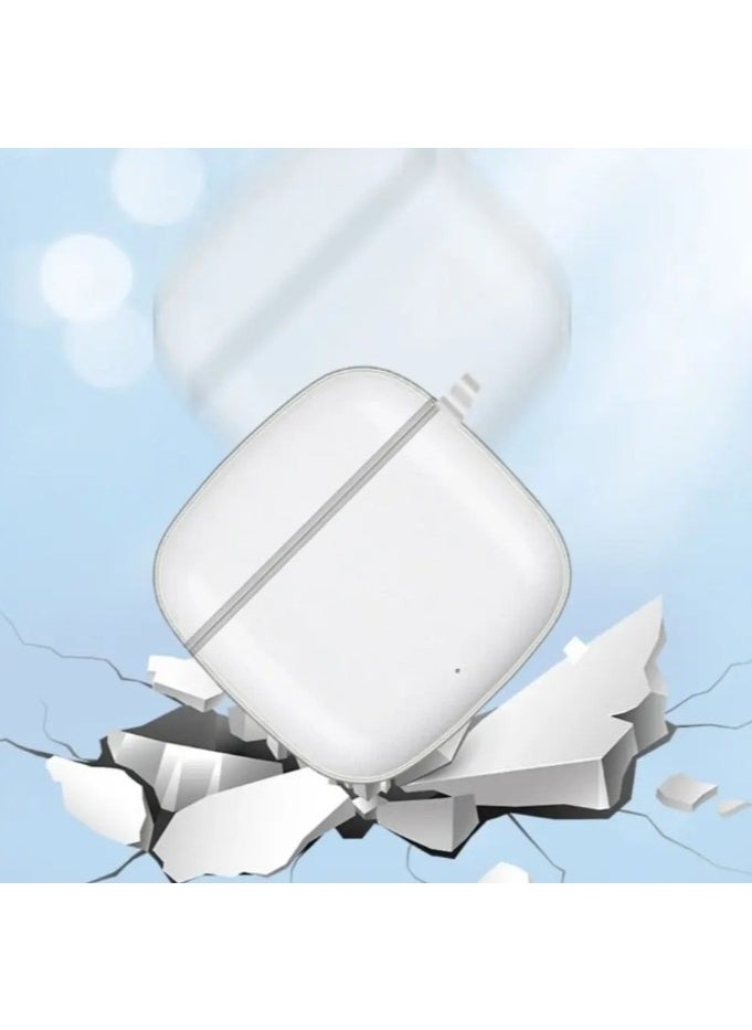 Generic - حافظة متوافقة مع Huawei FreeBuds SE 2 - حافظة سماعات أذن مكونة من جزأين مصنوعة من مادة TPU الكريستالية مع حلقة مفاتيح - شفافة - Image 1
