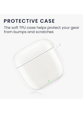 Case compatible with Huawei FreeBuds SE 2/SE 3 - Crystal TPU two-part earbud case with key ring - Transparent - view 3