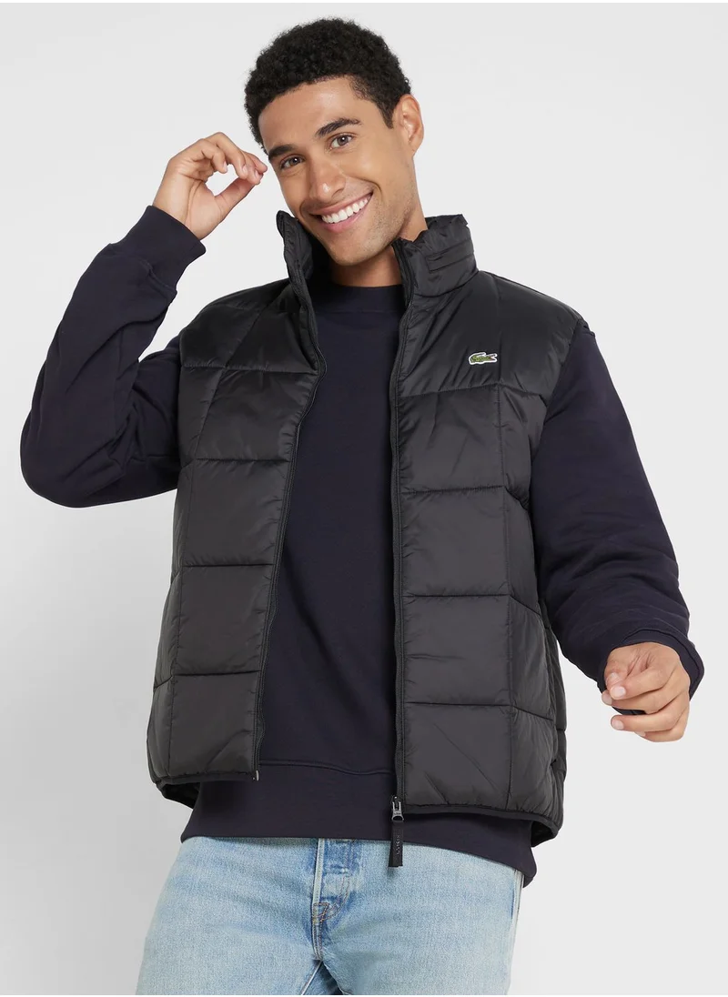 LACOSTE Zip Detail Puffer Vest Jacket