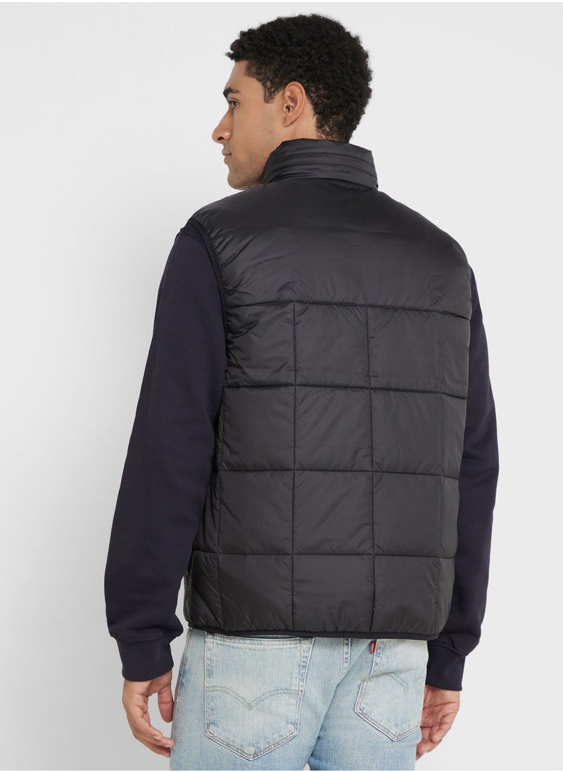 LACOSTE - Zip Detail Puffer Vest Jacket - Image 1