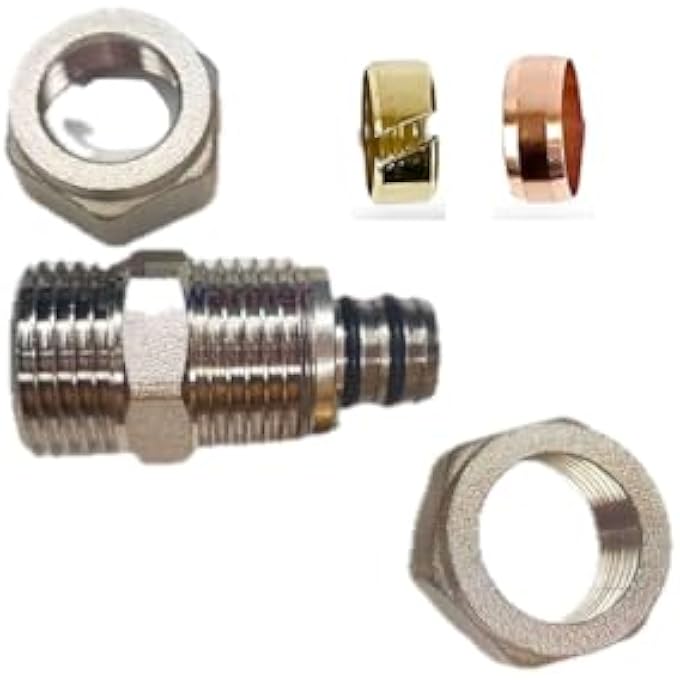 COMPRESSION ADAPTER REDUCER COPPER PIPE TO UFH 15 TO 16MM (4) - Image 2