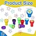 Yexiya 100 Pcs Star Stampers Mood Expressions and Comments Photosensitive Teacher Review Stamps Bulk Education Review School Prizes Supplies and Party Favors - Image 4