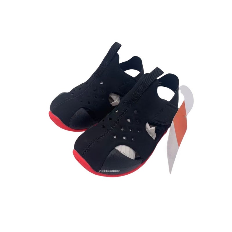 Baby Toe-Protecting Clogs With Velcro Straps, Airplane Sandals, Lightweight And Breathable Children'S Shoes, Direct Sales For Kids - Image 1