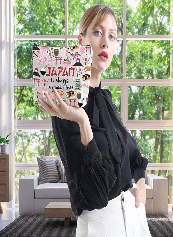 هدية رحلة مفاجئة إلى اليابان من WCGXKO، هدية عطلة في اليابان، هدية سفر إلى اليابان، اليابان فكرة رائعة دائمًا، حقيبة مكياج بسحاب للسفر لمحبي الثقافة اليابانية (اليابان هي) - Image 5