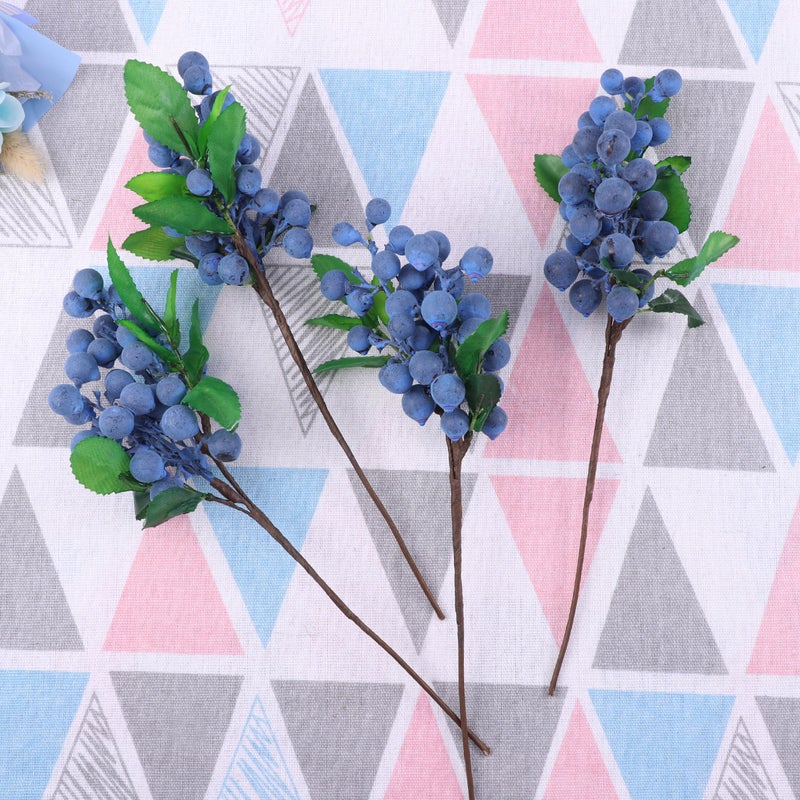 4pcs Simulative Blueberry Fruit Augment Props Restaurant Decor Mini Props Decorations Hanging Ornaments Photography Props ( ) - Image 4