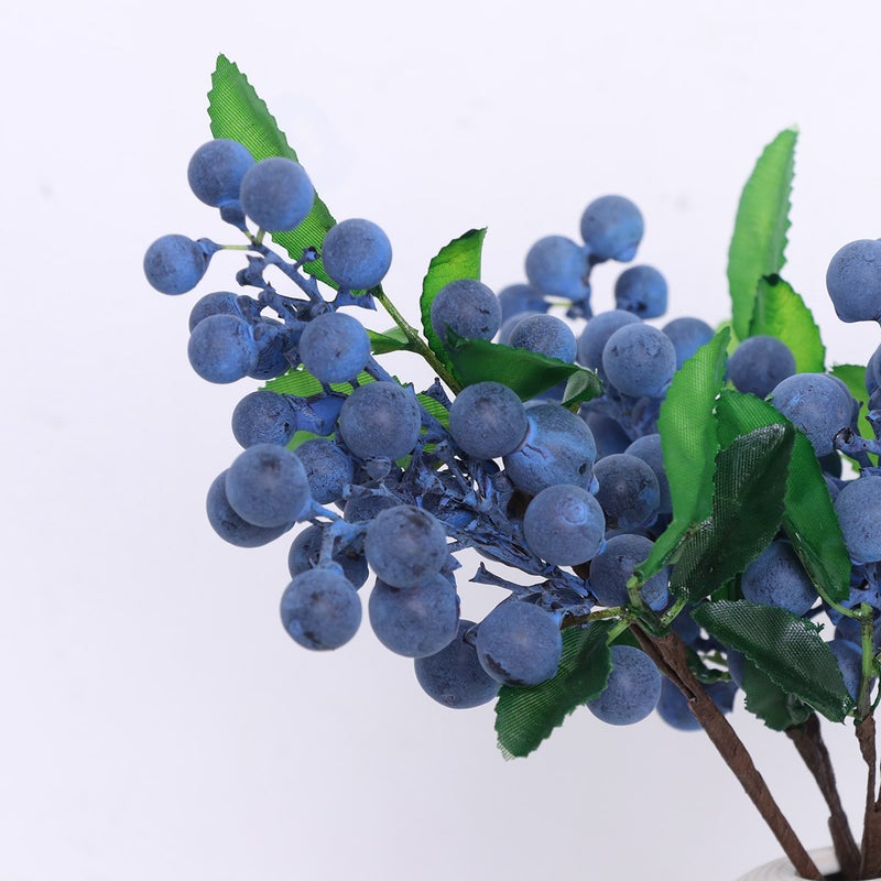4pcs Simulative Blueberry Fruit Augment Props Restaurant Decor Mini Props Decorations Hanging Ornaments Photography Props ( ) - Image 2