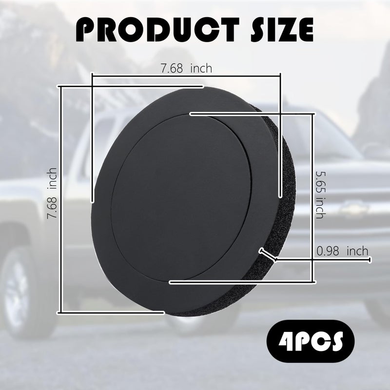 carleef 4PCS 6.5 Speaker Rings,Self Adhesive Speaker Foam for Enhancing Stereo Sound,High Resilience Speaker Baffles 6.5 inch Car Audio Accessories Avoid Sound Diffusion for Car SUV Truck - Image 2