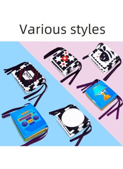 Generic N & R Early Childhood Education Black And White Color Series Bed Wrap Book Baby Bed Wrap Can't Tear Bite Cloth Book Enlightenment-Color:Lion (can Be Consulted)  - Image 3