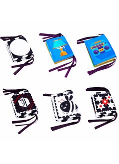 Generic N & R Early Childhood Education Black And White Color Series Bed Wrap Book Baby Bed Wrap Can't Tear Bite Cloth Book Enlightenment-Color:Lion (can Be Consulted)  - Image 5