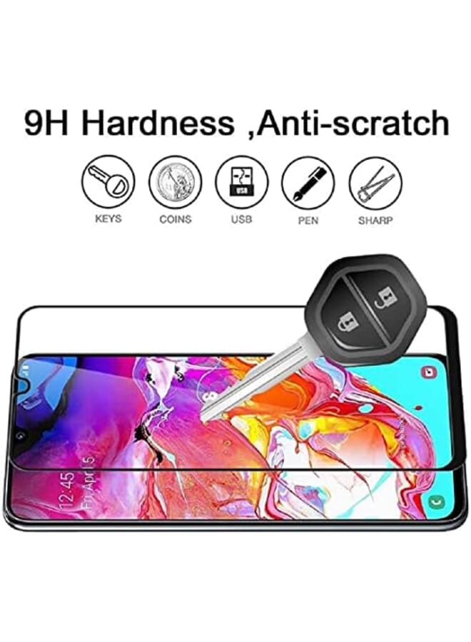 كول بيبي واقي شاشة سامسونج جالاكسي A70 جالاكسي A70 واقي شاشة تغطية كاملة زجاج مقسى عالي الدقة واقي شاشة شفاف لشاشة 6.7 بوصة سامسونج جالاكسي A70 - Image 3