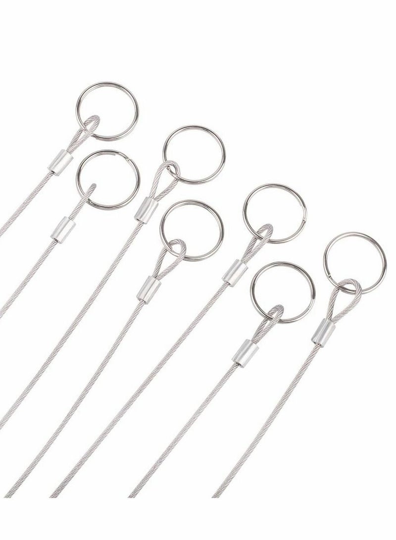Y&D 316 Stainless Steel Lanyard Cable Tether With Rubber Coating, 2mm Safety Rope, for Navigation,Prevent Loss and Suspension of Objects - 12 Pcs  - Image 5