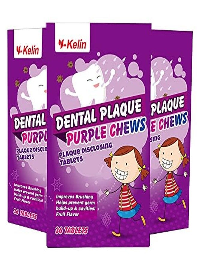Y-Kelin Dental Plaque Disclosing Tablets for Kids & Adults - Showing Plaque by Changing Color - Helps Teach Brushing Habits for Clean Teeth - 108Count - Image 1