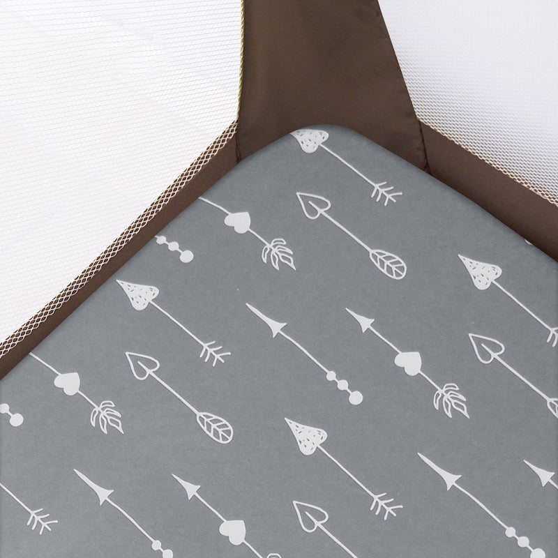 Biloban Pack and Play Sheets Fitted, 2 Pack Playard Sheet Fits for Graco Pack n Play Mattress, Mini Crib Sheets for Baby Boys & Girl - Image 2