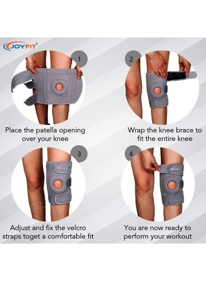 JoyFit JoyFit Knee Cap-Knee Support With Anti Slip Design,Dual Side Stabilizers&Adjustable Neoprene Knee Brace For Arthritis,Pain Relief,Sports Activities Gym Workouts For Men&Women (1 Pc),Free Size - Image 5