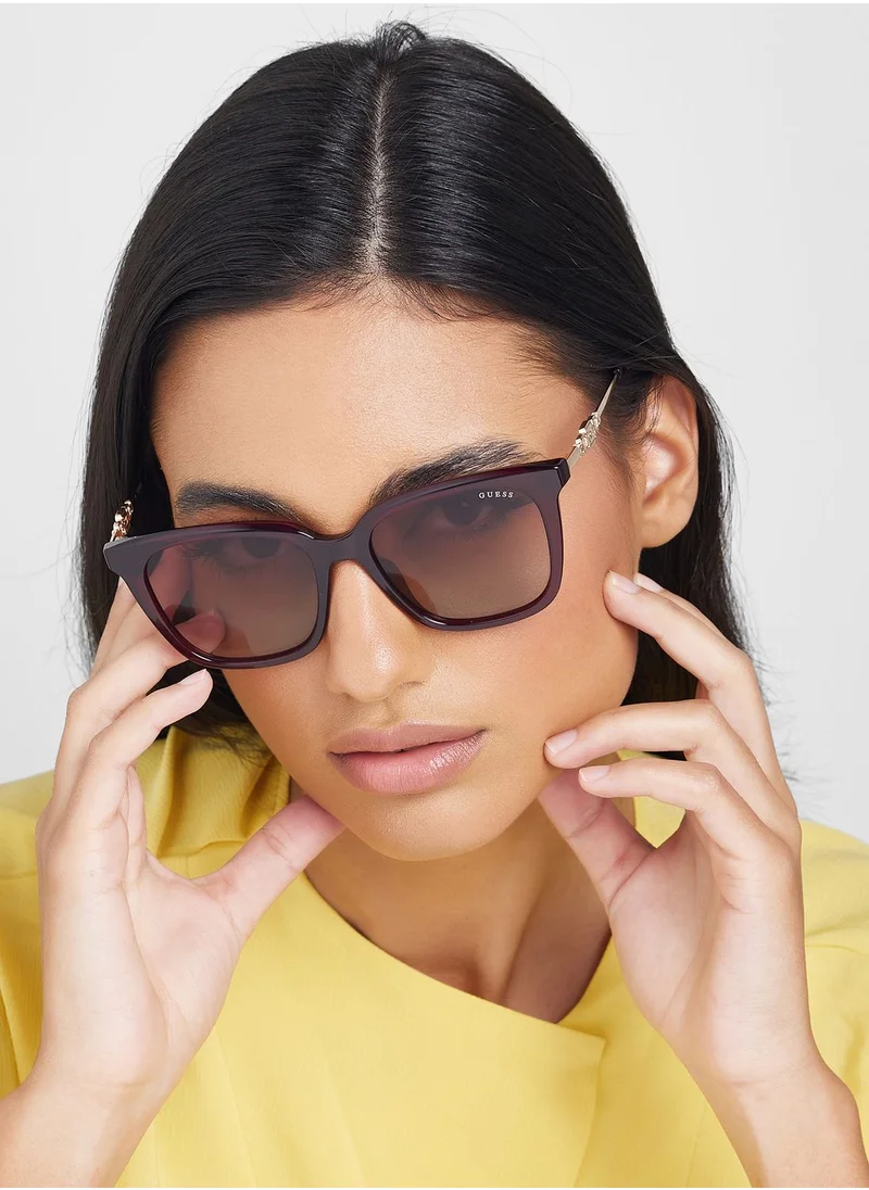 GUESS Gradient Rectangle Shape Sunglasses
