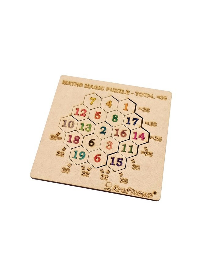 Kraftsman Kraftsman Color Your Own Puzzles 38 Magic Number Puzzle - DIY Puzzle Kit with Sketch Color Set for Creative Kids | Enhances Problem-Solving and Artistic Expression | Fun and Educational Activity  - Image 3