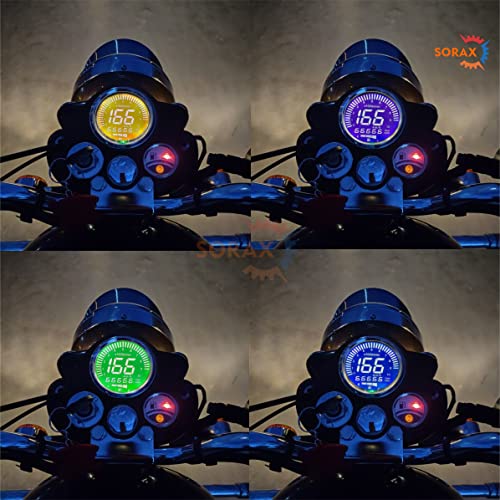 SORAX Digital Speedometer LCD Screen Display Comes in Multicolor for (Royal Enfield Standard 350,500, Royal Enfield Classic 350,Electra 350) - Image 3