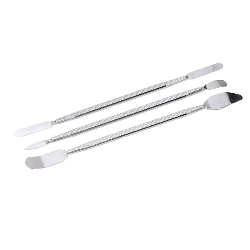 Metal Spudgers: 3Pcs Stainless Steel Double Head Small Pry Bar - Non Slip Rustproof Glossy Finish Disassembly Tool for Electronic Appliance Industrial Machinery Repair - Image 2