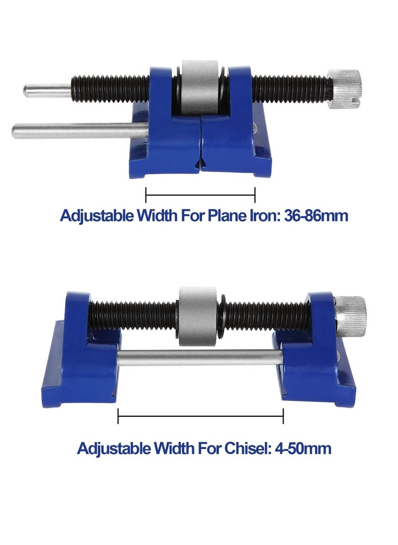 Honing Guide for Chisels, Adjustable Metal Angle Sharpener, Carbon Steel Chisel Sharpening Jig Abrasive Tool for Chisel Edge Planer Blade Sharpening (2 Pack )