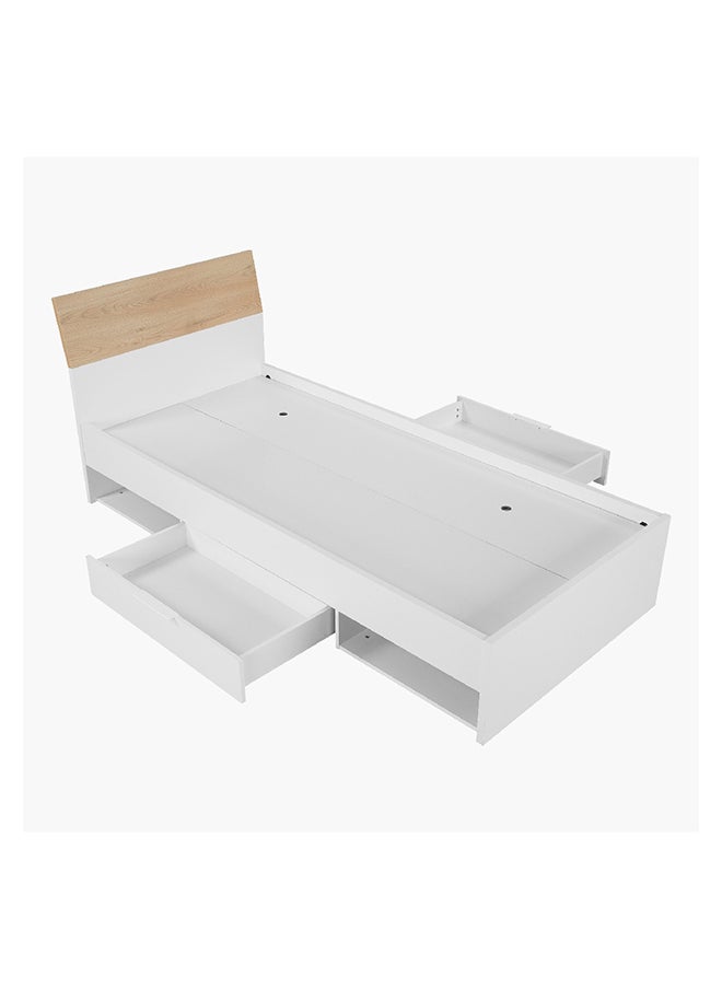 Home Box Milan Single Bed with Drawers 90 x 84.5 x 200 cm  - Image 4
