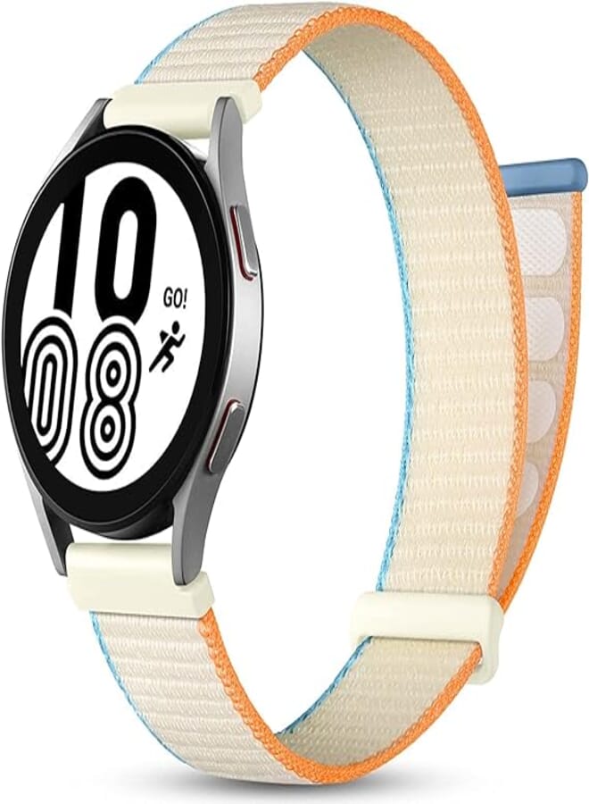 For Huawei GT/Galaxy Watch 46mm / Amazonfit Band and Stratus Straps, 22mm Nylon Sport Band with Adjustable Snap (Style 10)