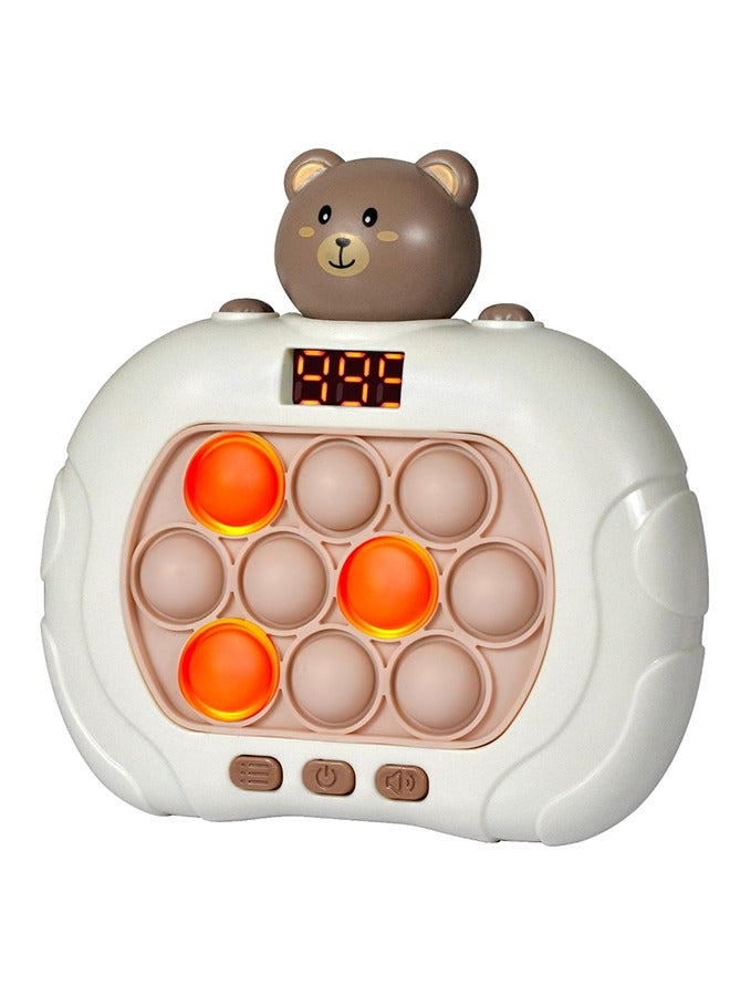 Electronic Fast Push Pull Light Up Pop Up Game Fidget Toy for Adults and Kids, Kids Fast Push Game Fidget Toy, Educational Game Machine Push Pull Bubble Fidget Sensory Toy Birthday Gift for 3-12 Years Old Boys Girls - Image 1