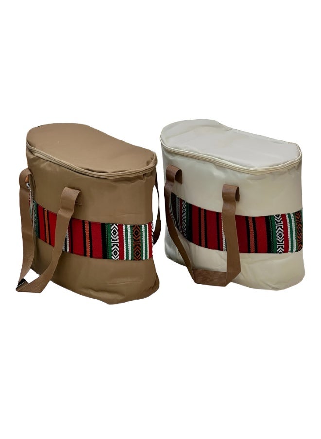 كادي ون طقم حقائب رحلات مكون من قطعتين بسعة تخزين كبيرة عالية الجودة مقاومة للماء، حقيبة رحلات مزودة بسحّابات قوية وجيوب عملية مبطّنة من الداخل مثالية للرحلات والنزهات و التخييم