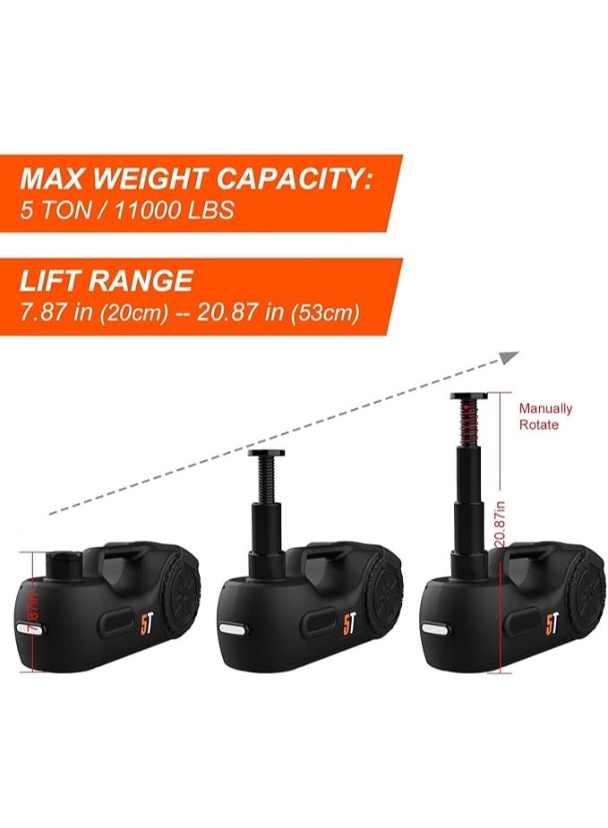 5-Ton Hydraulic Car Jack – Family Car Lifting Tool with Tire Wrench for Quick & Safe Emergency Tire Changes - Image 4