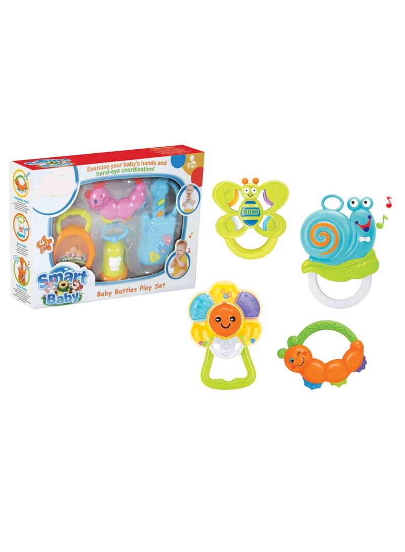 فاميلي طقم قراقيش بيبي 4 قطع مع موسيقي - Image 1