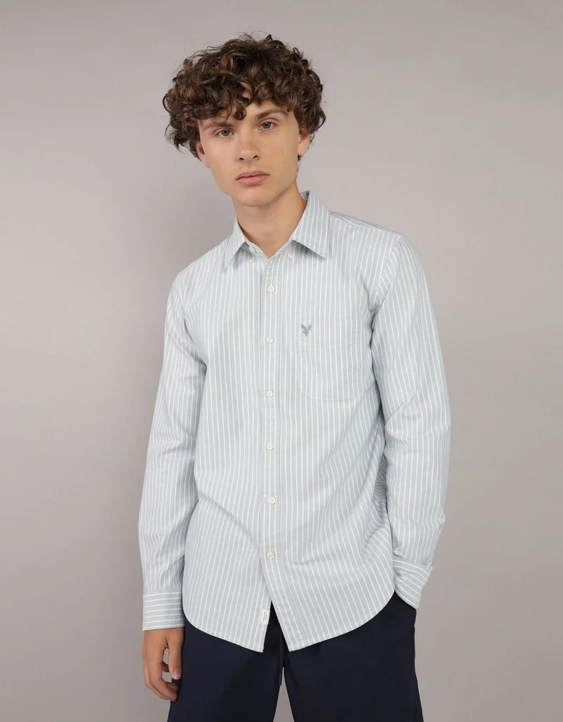 American Eagle AE Slim Fit Everyday Oxford Button-Up Shirt