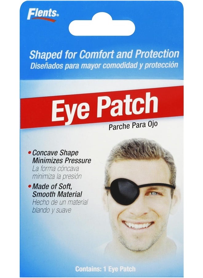 Flents Eye Patch, Concave Shape Minimizes Pressure,Black,One Size (Pack of 1) 