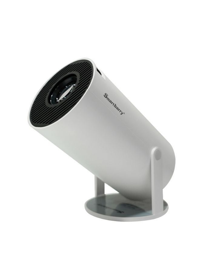 Smartbarry HT5 4K 1080P Mini Projector with Wi-Fi and Bluetooth, Portable Android OS Smart Projector with 210 Degree Rotatable Stand, 8000+ Built-in Apps, Dustproof and Heat Dissipation Design for Home, Office, and Gaming - Image 1