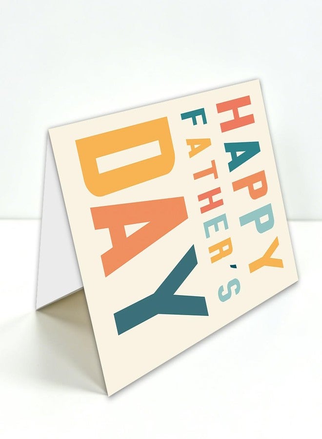 ATTLVV Fathers Day Card for Dad, Fathers Day Gift for Dad, with Kraft Envelope and Gold Seal Sticker - Image 2