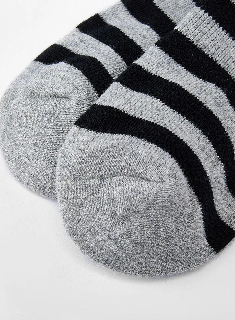 Giordano  Essentials Unisex 2-Pack Patterned Ped Socks  | Best Price UAE