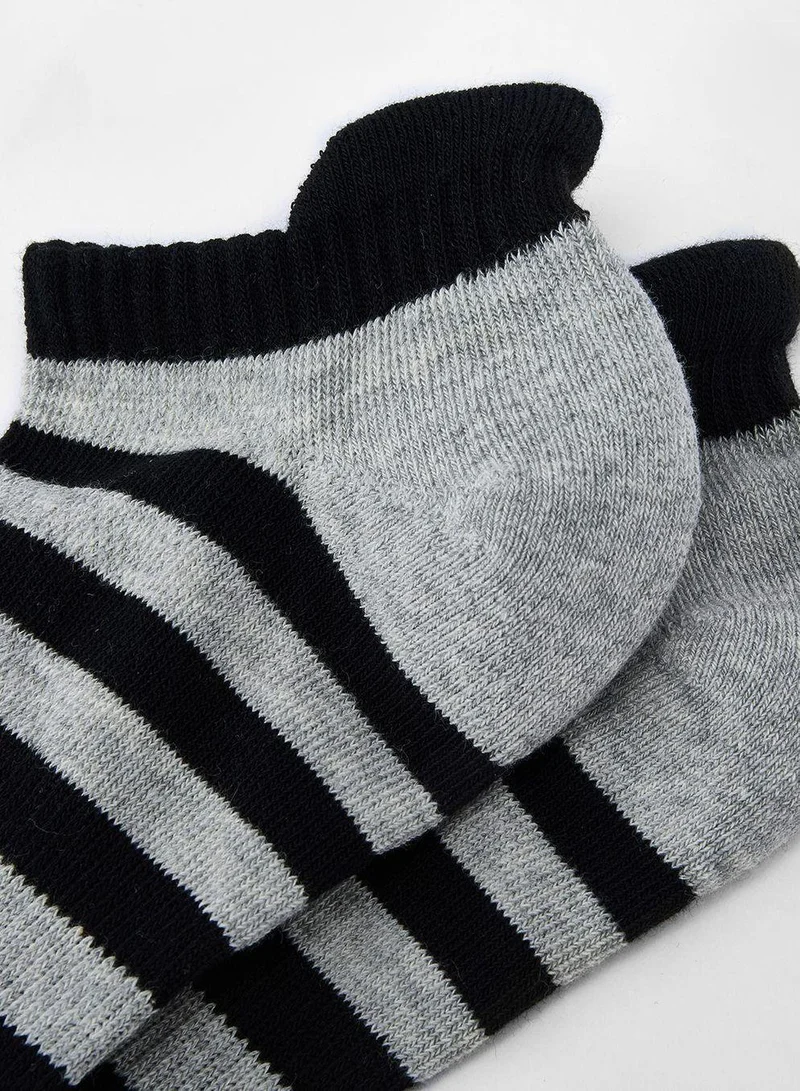 Giordano  Essentials Unisex 2-Pack Patterned Ped Socks  | Best Price UAE