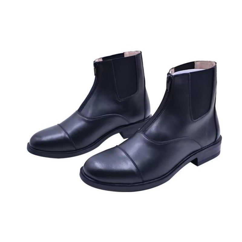 Professional Equestrian Riding Boots For Kidsren And Adults, Summer Riding Boots, Leather Men'S And Women'S Knight Equipment Equestrian - Image 2
