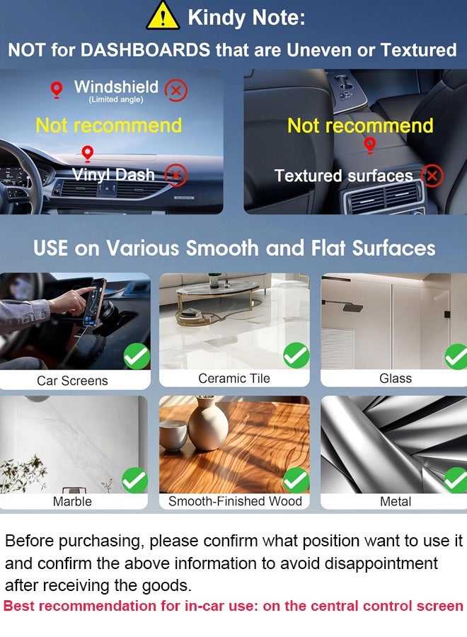 Sahramart 360 Adjustable Vacuum Suction Cup Magnetic Car Phone Holder, Compatible with Mag-Safe car mount, HandsFree magnetic phone holder in car for iPhone 16 Pro Max Plus 15 14 13 12, for samsung  - Image 4